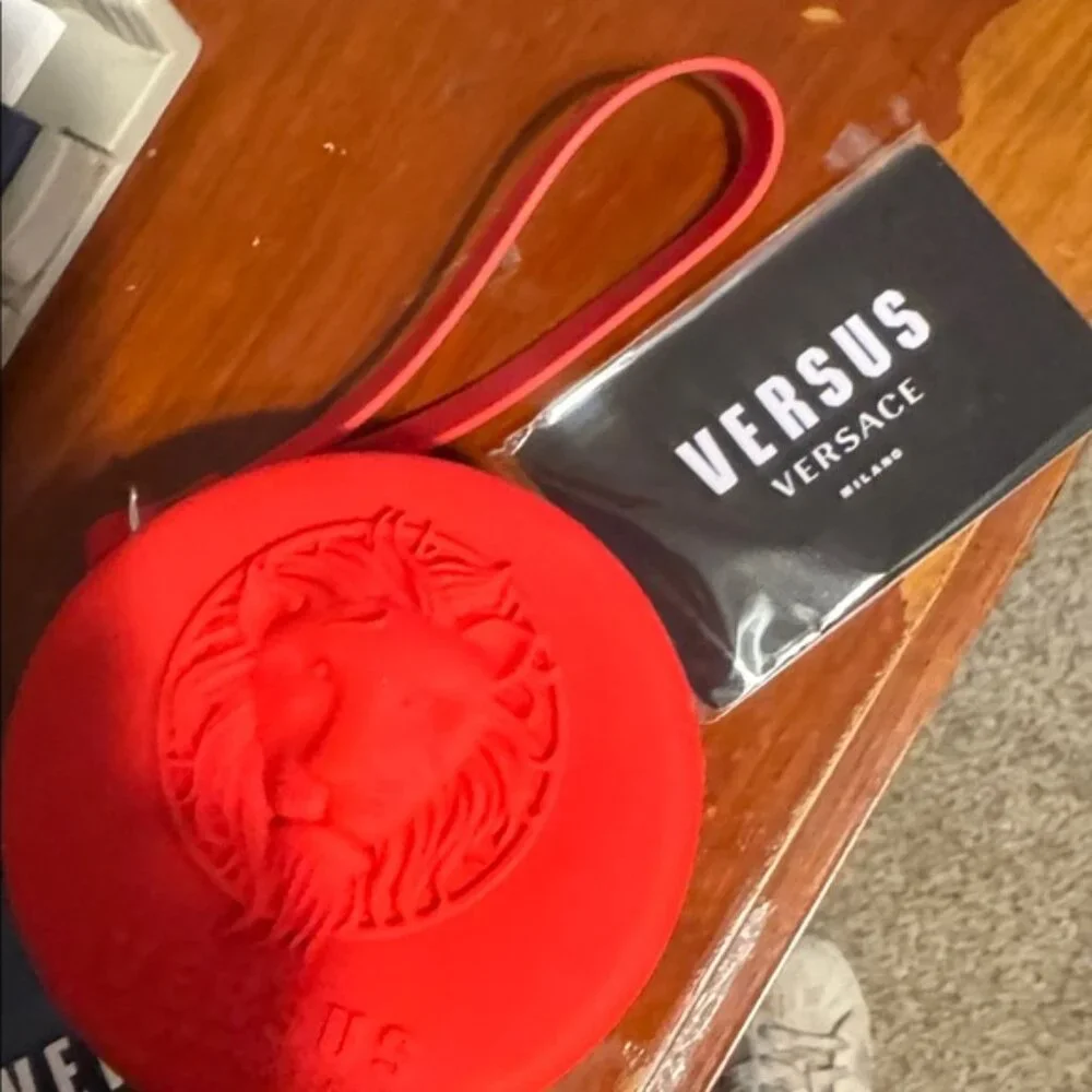 Versus Versace Women's Fire Island Lion Silicone Strap Watch 39mm Red